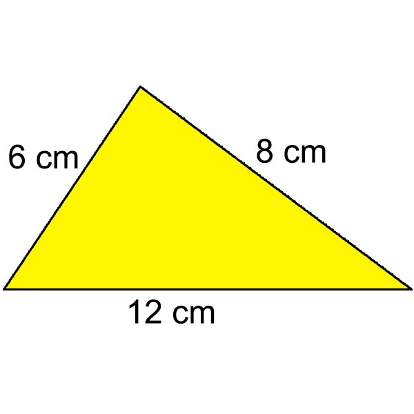 Contoh soal keliling segitiga sembarang