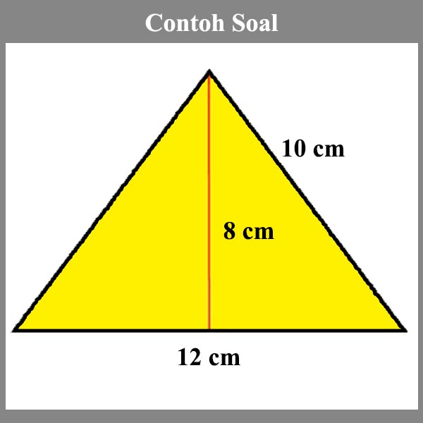 Contoh soal luas segitiga dan penyelesaiannya