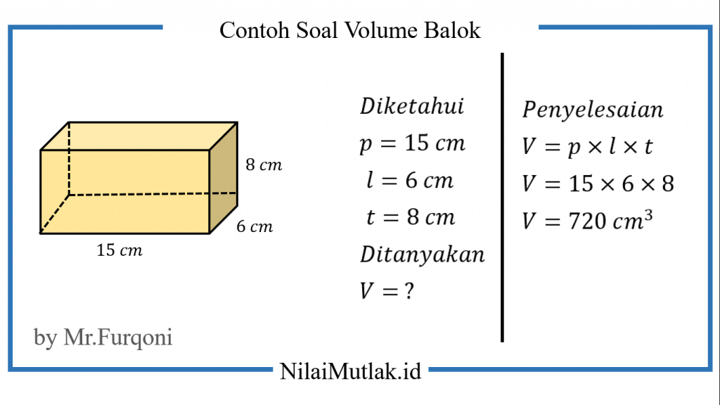 contoh soal menghitung volume balok 1